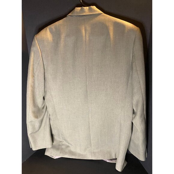 Bonelli Mens Suit 40R Polyester Blazer + Pants Formal Professional - Picture 3 of 15